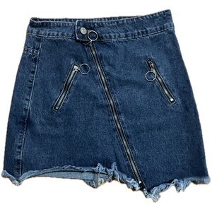 MOMOKROM women’s asymmetrical jean skirt size small